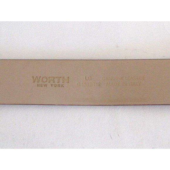 Worth New York Purple Leather Toggle Belt 42\